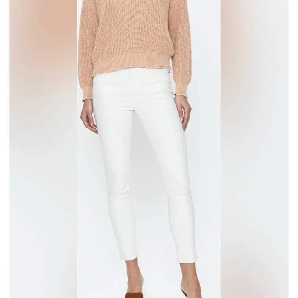 Pistola Revolve White Cropped Skinny Ankle Jean Womens Size 32 Stretch Classic